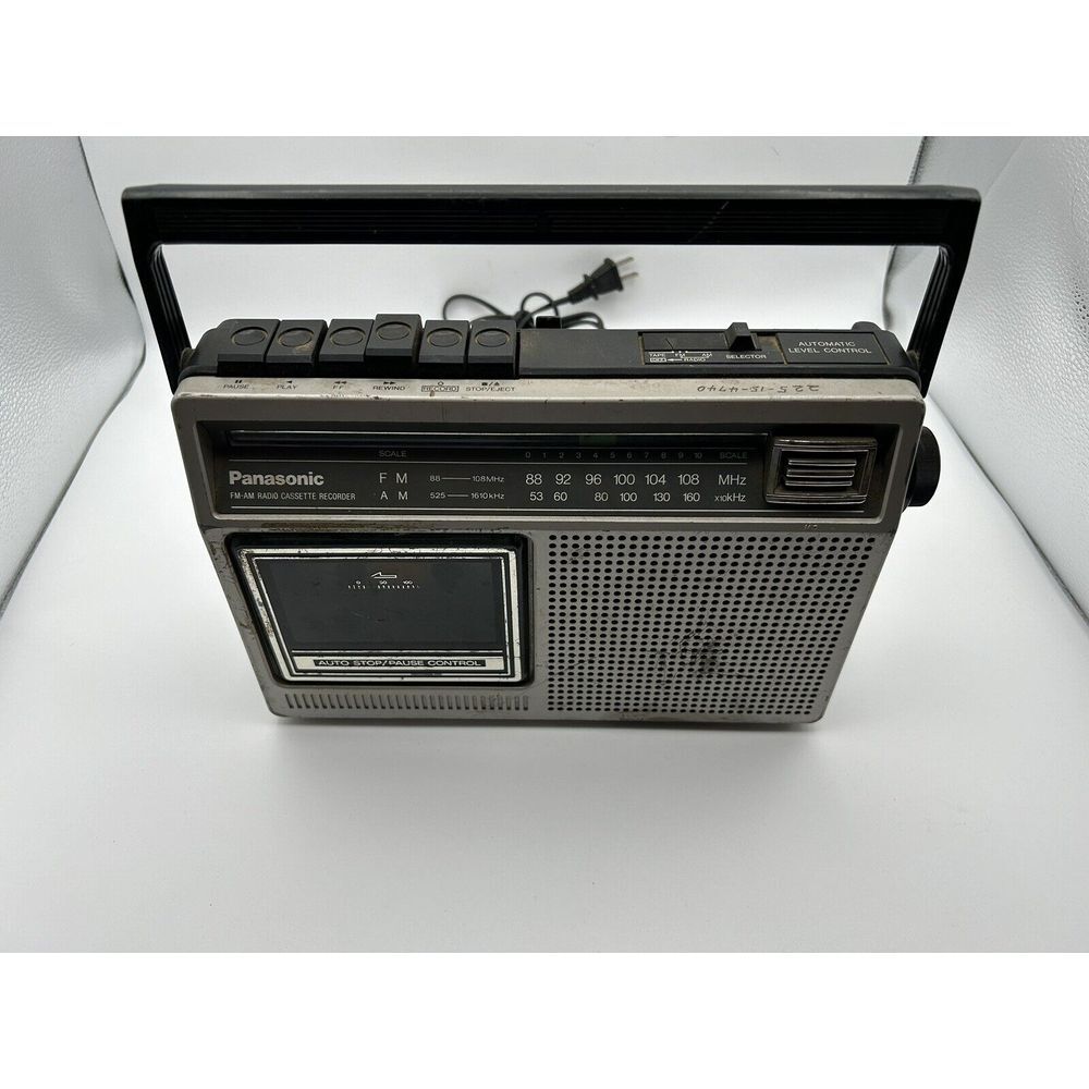 Panasonic Radio Cassette Recorder RX-1230 Radio Tape Side broke READ DESCRIPTION